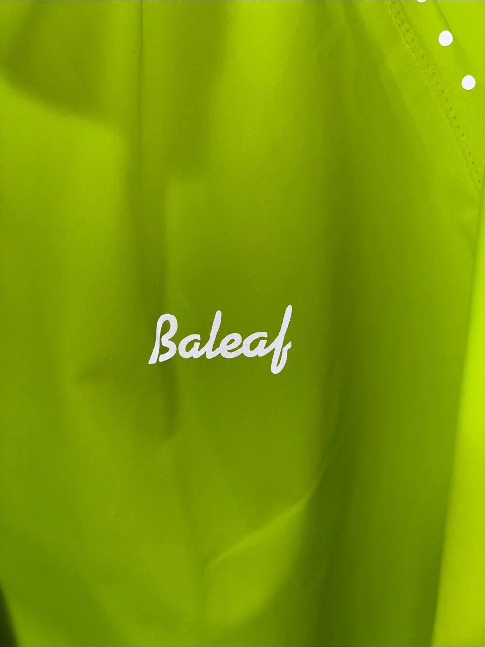 Baleaf Neon Yellow High-Visibility Zip Jacket LIME GREEN Activewear